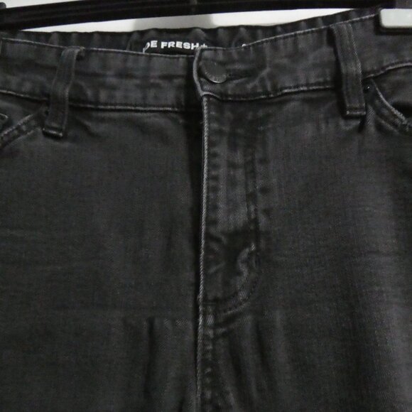 JOE FRESH + | size 18 | Classic Slim | Black Distressed Denim Jeans - Picture 3 of 16
